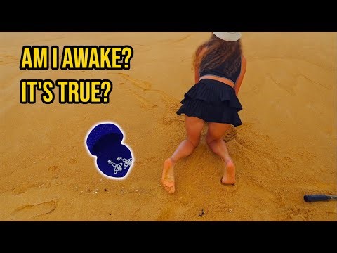 I FOUND DIAMONDS WITH A METAL DETECTOR ON THE BEACH… AND IT WENT BAD! 😱