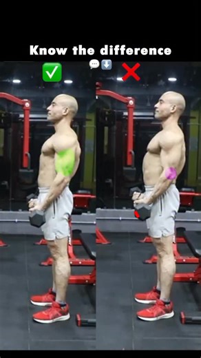 Nbbui Pro Kamal Chhetry ll India 🇮🇳ll Fitness on Instagram: "🔥Barbell Curl Breakdown🔥✅ Left: Smart lifting. Controlled range to protect your biceps—no ego, just precision.❌ Right: Elbow lock = tendon tantrum. Swinging elbows? Might as well be doing the cha-cha."