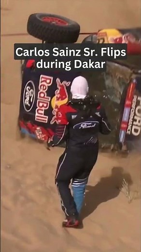 Carlos Sainz Sr Suffers Scary Dakar Rally Crash As Ford Raptor Flips