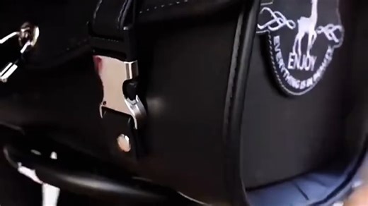 TDGO摩托车尾箱包皮复古后座包踏板电动车后尾包后备箱通用防水耐磨_【黑色_单层简约款】带底板-无侧包