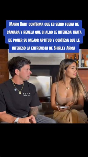 Mario Hart confieza que es serio fuera de cámara #shirleyarica❤ #mariohart #magalytvlafirme #farandulaperuana #teamindomables🐍😈