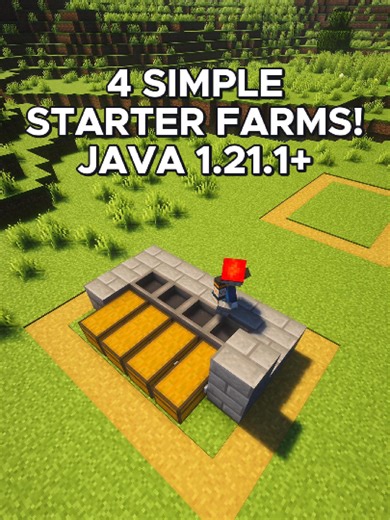 4 Farms you Need! #minecrafttutorial #minecraftfarm #minecraftbuilding #Minecraft #english