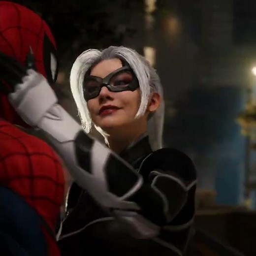 Spiderman Black cat first kiss romantic since #SpyGaming