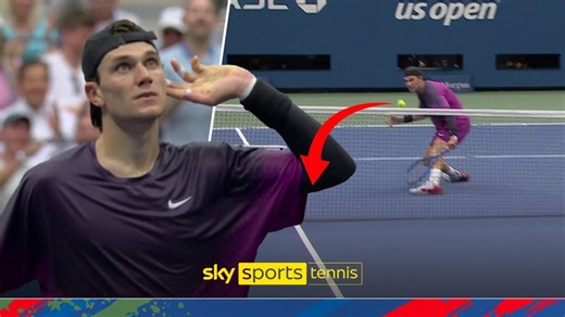 Jack Draper stuns Jannik Sinner with backhand drop volley in US Open semi-final