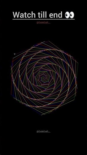 Colorful Spiral Animation in Python Turtle 🐍✨ | Satisfying animation #python #coding #codeadventure