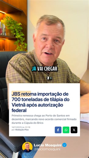 Enquanto o governo federal classifica a tilápia como “espécie invasora” e tenta transformá-la em uma praga ambiental, o mesmo governo autoriza a importação de 700 toneladas de tilápia vinda do Vietnã para abastecer o mercado brasileiro. É incoerente, injusto e extremamente prejudicial aos nossos produtores. A tilápia é um dos pescados mais importantes do Brasil, gera emprego, renda e desenvolvimento em centenas de municípios, especialmente aqui na nossa região. Tratar a tilápia como ameaça dentr