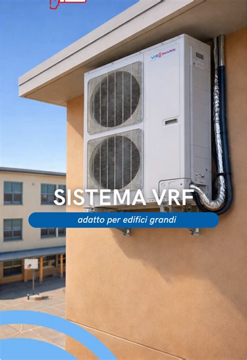 Come si riscalda (e raffresca) un edificio enorme? 🏢🔥❄️ Con un sistema VRF: un’unica macchina che gestisce tutto il palazzo. Split, canalizzati o a soffitto collegati in rame, controllo centralizzato (touch o app) e refrigerante modulato per ogni stanza. Serve più calore? Aumenta. Una zona è già calda? Diminuisce. Risultato: massima efficienza, consumi solo dove serve davvero. Il modo più intelligente per risparmiare energia. 👉 Richiedi una consulenza su WhatsApp. sistema VRF, climatizzazione