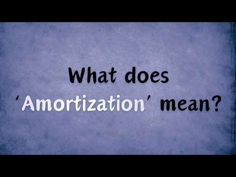 What does Amortization mean?