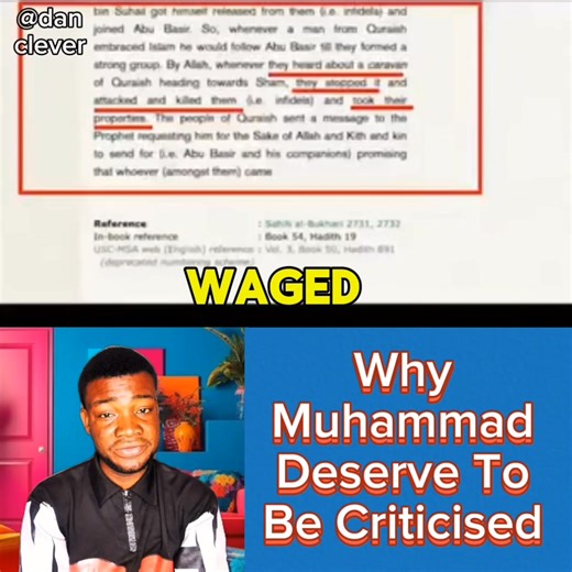 312K views · 9.8K reactions | Why Muhammad Deserve To Be Criticised The Life Of Muhammad Is Not A Good Role Model For Anyone To Follow The Best Example For Mankind Is JESUS CHRIST✝️ Only JESUS Can Truly Save Your Soul No Salvation Outside JESUS ✝️ #Danclever #JesusIsGod #Islam #Muslim #Quran #Jesusthesaviour #jesuslovesyou | Danclever | Facebook