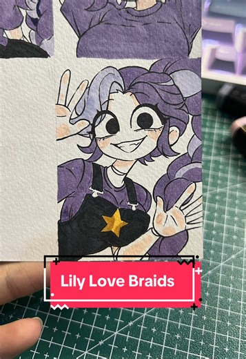 Creative Drawing of Lily Love Braids