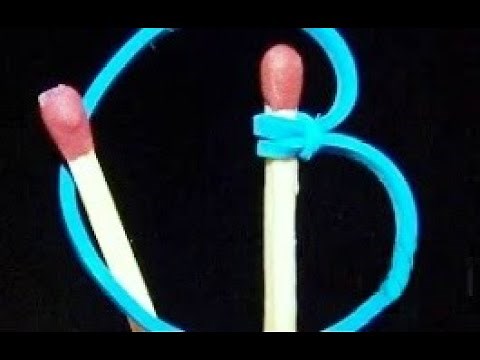 How to Light a Match without Matchbox with a Simple Rubber!