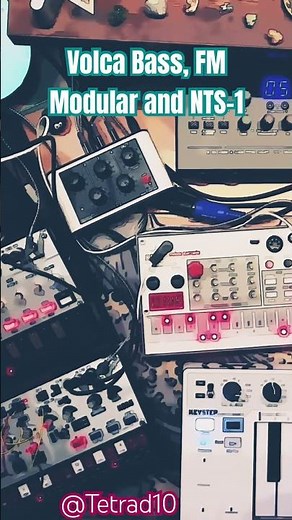 Korg volca bass, fm and modular jam w/ Arturia Keystep #korg #dawless #synth