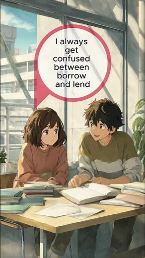 Borrow vs Lend: What’s the Difference? 🤔 Simple English Practice! ✨ #english