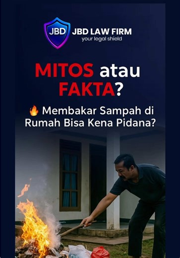 Hukum Penting Tentang Membakar Sampah di Rumah