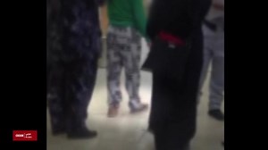 Secret filming in the UAE shows a Filipina woman in chains