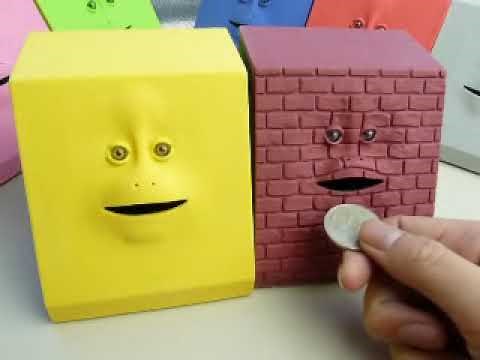 キモイ顔の貯金箱「FACE BANK」動作ムービー