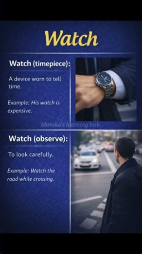 Same Word, Different Meanings | WATCH | English Vocabulary with Examples