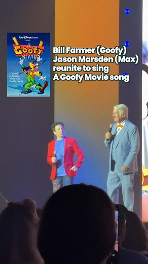 Guide2WDW on Instagram: "🚗 Goofy Movie Reunion! It’s the 30th Anniversary of A Goofy Movie, and one of the many highlights of this year’s Destination D23 event was the Disney ’80s–’90s Celebration in Concert that capped off the weekend. During the concert, the voices of Goofy (Bill Farmer) and Max (Jason Marsden) took the stage and sang On the Open Road. It was so great seeing this iconic duo sing this song and delight the crowd, along with a bunch of special guests from the D23 weekend. It’s m