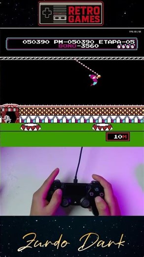 MAXIMUM PRECISION: The Trapeze (Circus Charlie Level 5) 🤸 #Shorts