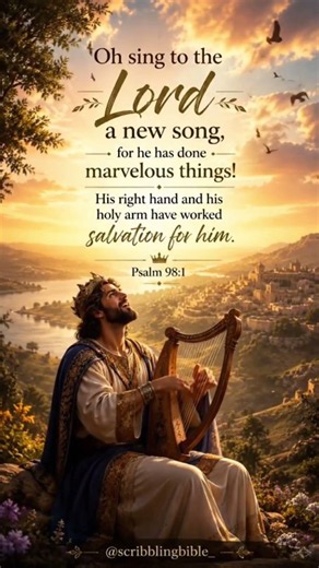 Sing unto the Lord a new song @scribblingbible #singsongs #repentofsin #singtogod #jesusmusic