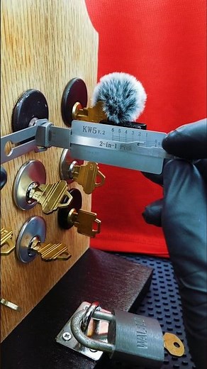 Kw5 Lishi practice #locksport #lockpicking #lishi