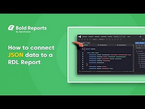 How to Connect JSON Data to an RDL report