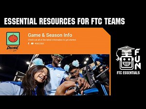 DECODE Essential Resources for FTC Teams | #firsttechchallenge