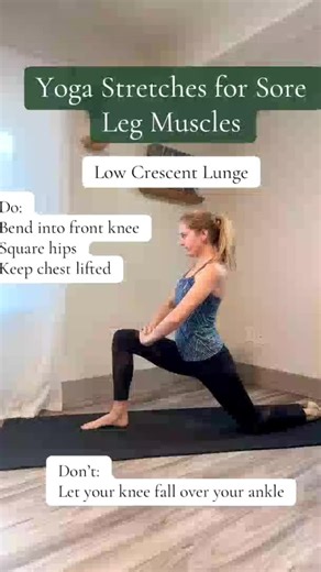 👉 Follow us for more similar content 😍❤️ Sore leg muscles find all of us at some point! These yoga stretches can help sore leg muscles. The yoga stretches specifically focus on your legs and hips. You can start recovering faster to start doing your favorite activities again. Yoga is a great way to feel your best self! 📹 @wellness.yoga.gillian #yogastretches #yogaforbeginners #sorelegs #soremuscles #yoga
