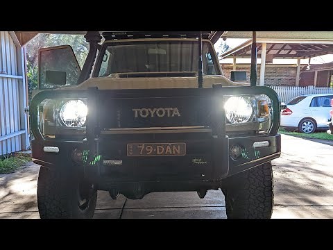 79 Series Land Cruiser Stedi LED Headlight Upgrade