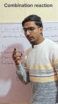 Combination reaction, chemical reactions and equations , #class10 one min concept series