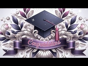 🎓 Congratulations | Graduation Screensaver | 4-Hour Celebration | Purple and White