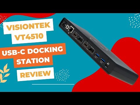 VisionTek VT4510 Dual Display 4K USB 3.0, USB-C Docking Station: Enhanced Workstation Hub