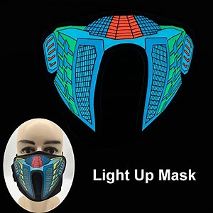 Watch Light Up Mask Halloween Led Mask Led Mask on Amazon Live