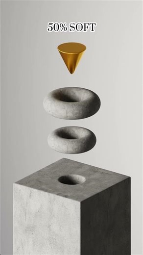 Softness Evolution 0% to 100% Pure Satisfying #simulation #3d #shorts