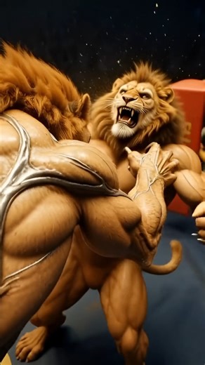 Lion vs Alien Lion #jungle #animalsports #animalanimation #animalai