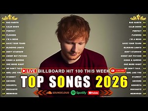 Bruno Mars, Rihanna, The Weeknd, Ed Sheeran, Adele, Dua Lipa, Maroon 5 💯 Billboard Top 50 This Week
