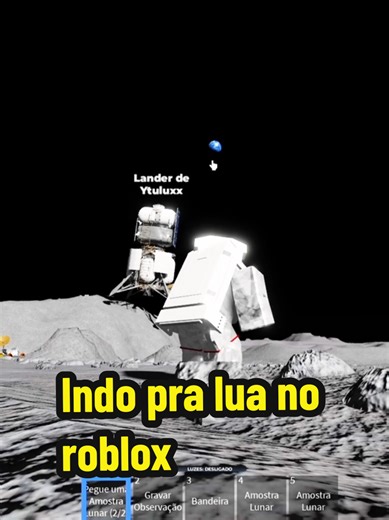 Apenas um dia comum indo para a lua no roblox✌️🫩 #gameplay #lua #espaço #roblox #meme