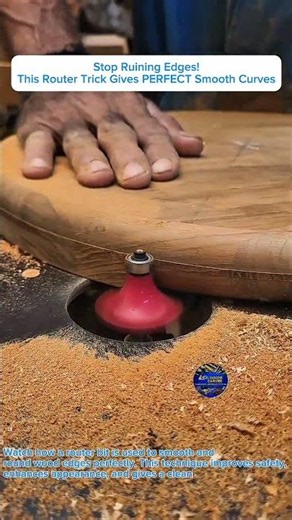 Stop Ruining Edges! This Router Trick Gives PERFECT Smooth Curves