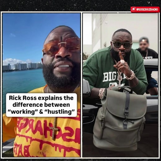 Rick Ross breaks down why “working” and “hustling” are not the same thing 🫢 Thoughts ⁉️⬇️ #rickross #hustler #worker
