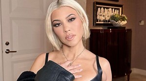 Kourtney Kardashian ditches platinum blonde hair for a glossy black shade