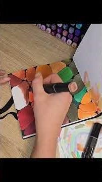 Doodle with alcohol ink markers.