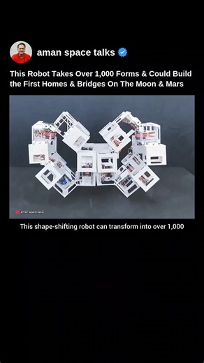 This 3D Printed Robot Takes Over 1,000 Forms & Could Build First Homes On Moon & Mars #space #shorts