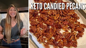 Sugar free pecans! How to make keto candied pecans!