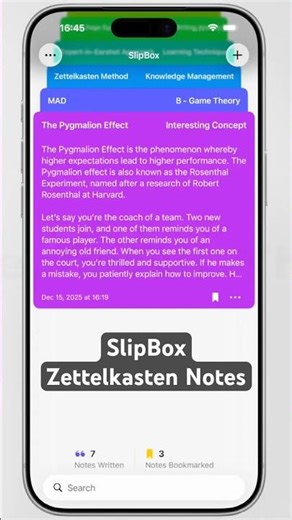 SlipBox | The Easiest Zettelkasten Notes App #ios26 #iosapp