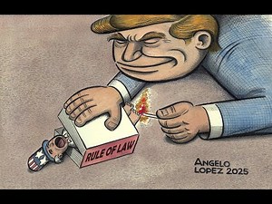Creating A Cartoon On Trump's Attacks On The Rule Of Law - November 15, 2025