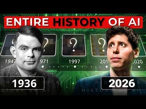 The Complete History of Artificial Intelligence (1939–2026) | From Alan Turing to ChatGPT