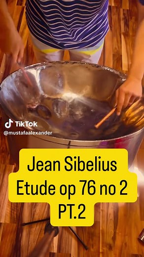 This piece is much harder than I thought playing a long with @vinccipianist PT.2 #jeansibelius #steelpan #classicalmusic #panlife #trinidad