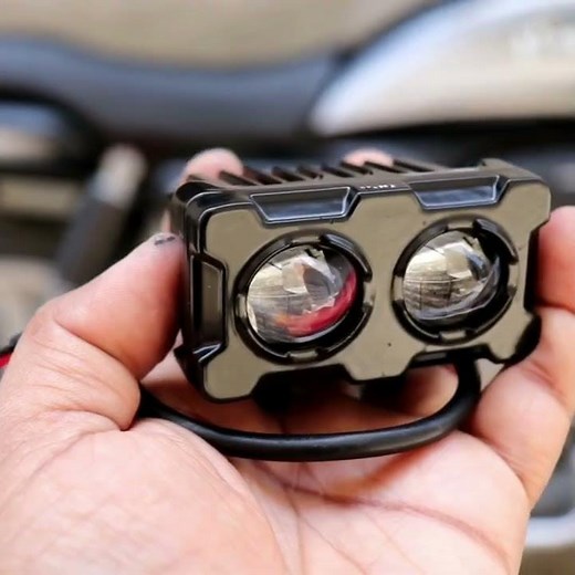 Double projector headlight splendor