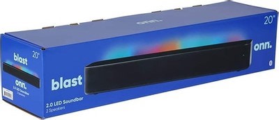 Onn 2.0 Bluetooth Channel Soundbar with LED Lighting, 20", Black With Remote | eBay