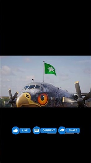 🛩️Military Plane Looks Like a Giant Eagle 😳#shorts #ytshorts #aeroplane #ai #shortsfeeds